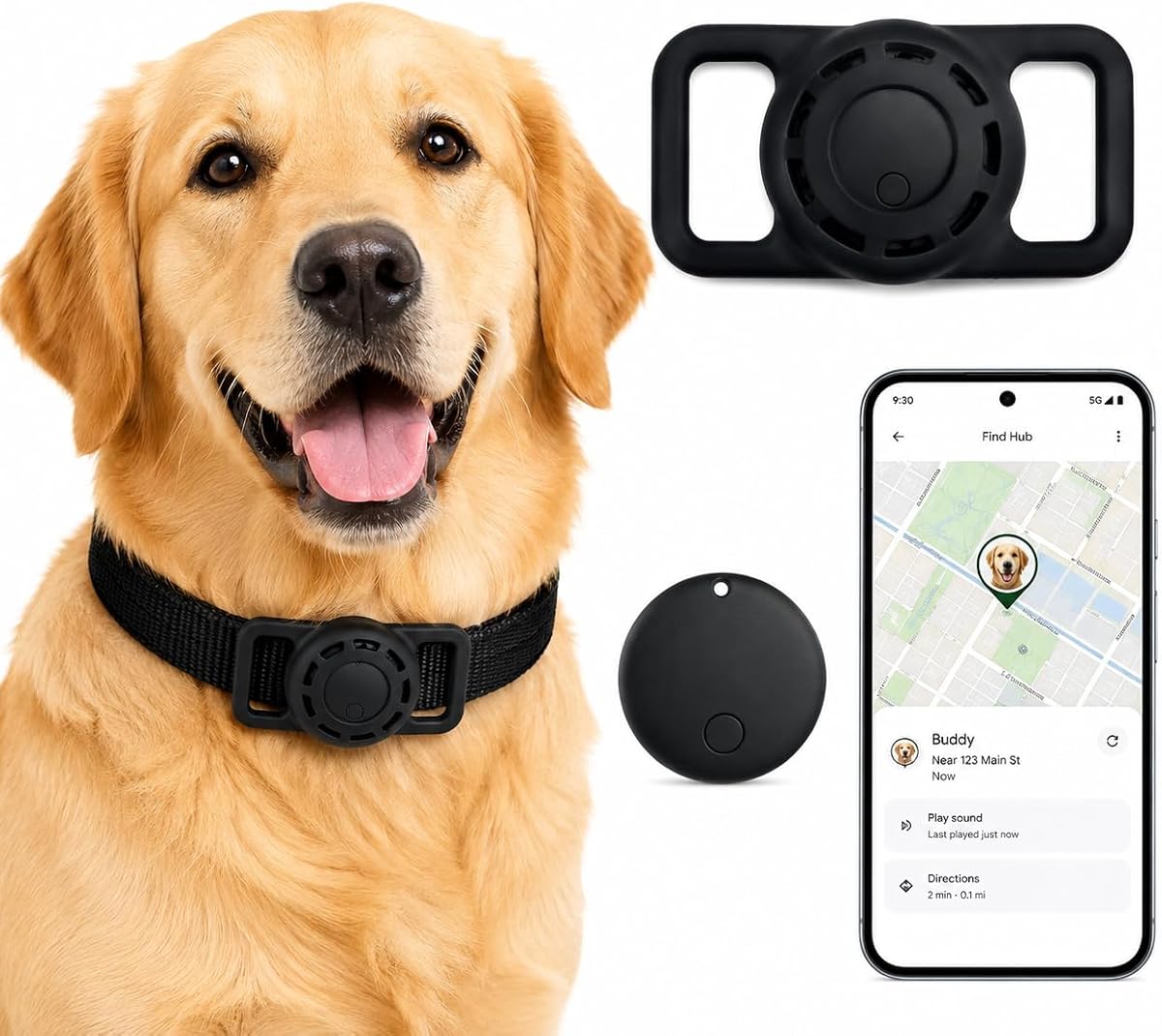 GPS Smart Collar for Dogs Android Pet Tag