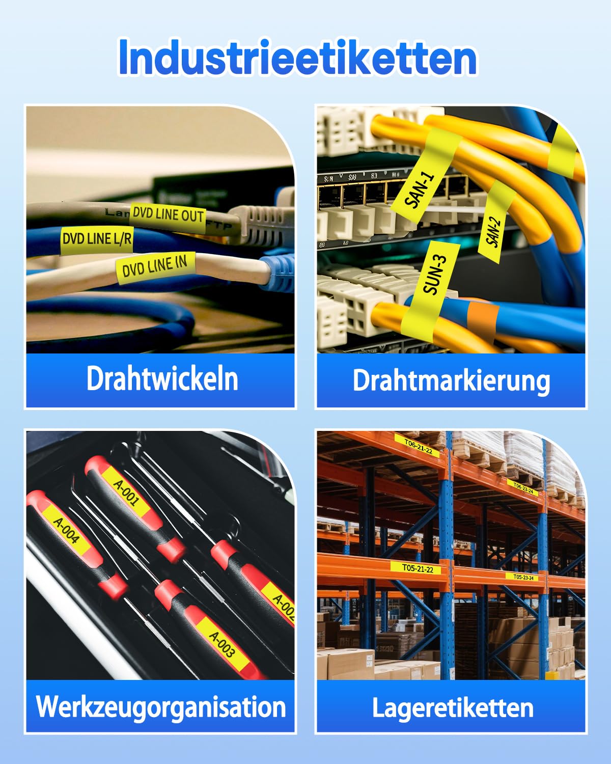 Cruxer 200er-Pack Kompatibel mit Ptouch TZeFX631 12 mm Schwarz auf Gelb | TZeFX631 Flexible ID laminiertes Etikettenband Ersatz für Ptouch PT-H110 H100 H105 P300BT E110 D200 Etikettendrucker