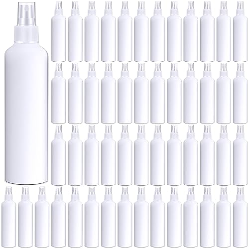 Eccliy 32 botellas de spray de 8 onzas, botellas de plástico de niebla fina, pulverizador vacío transparente, pulverizador de viaje recargable con