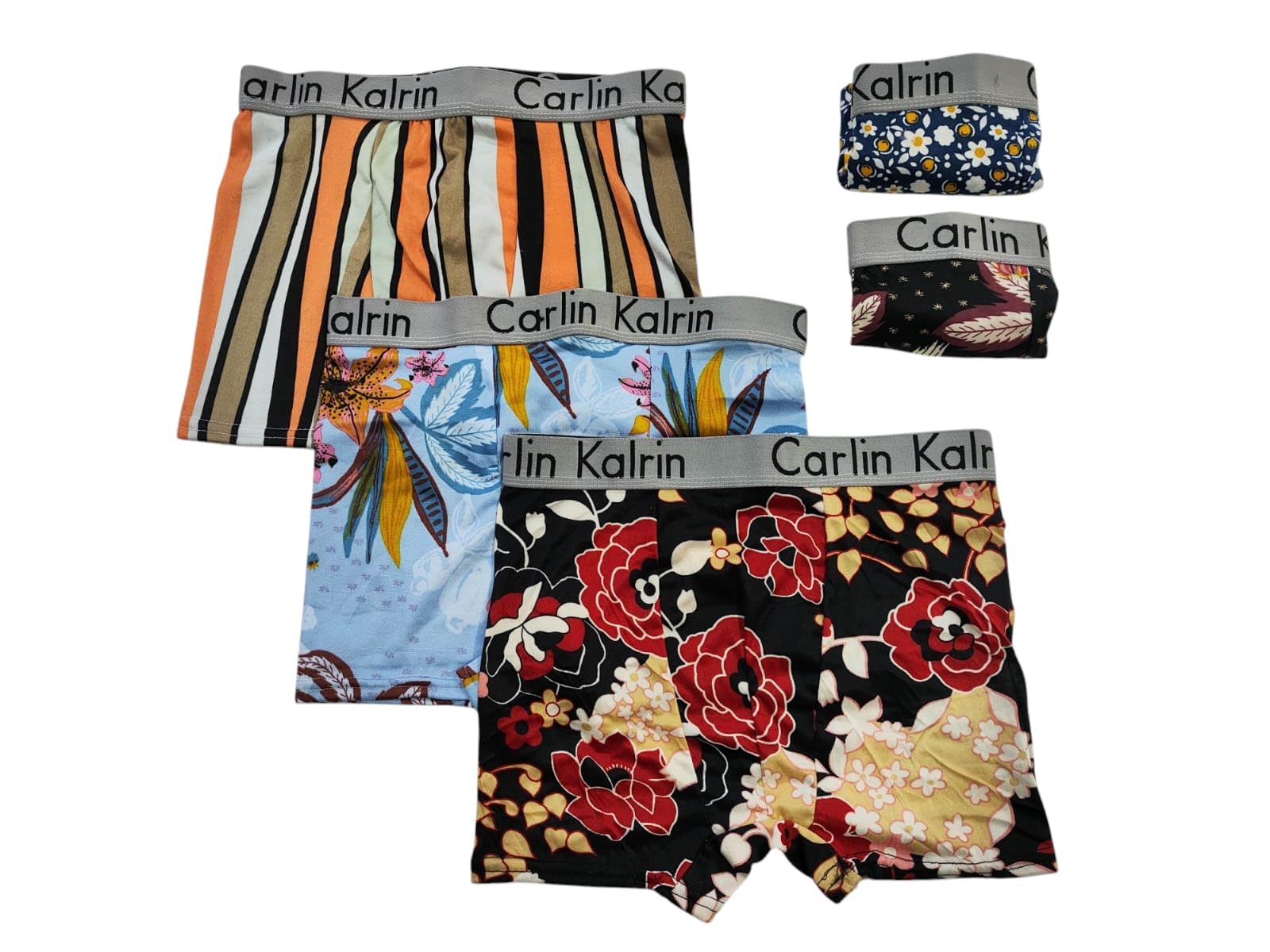 Baba Hosiery Multicolour Men's Adult Trunks, Pack of 5, Size 90 CM, Low Rise, Modern Style, Nylon Polyester Blend, Shrink Resistant, Machine Washable-image-4