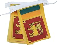 Vista 187 de Guatemala 19.7 ft BUNTING Flag 20 banderas 9'' x 6'' - Banderas de cuerda guatemalteca 5.9 x 8.3 in - AZ FLAG