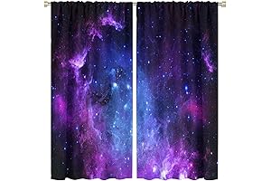 Enigmatic Starry Night Curtains: A Celestial Panorama for Your Abode