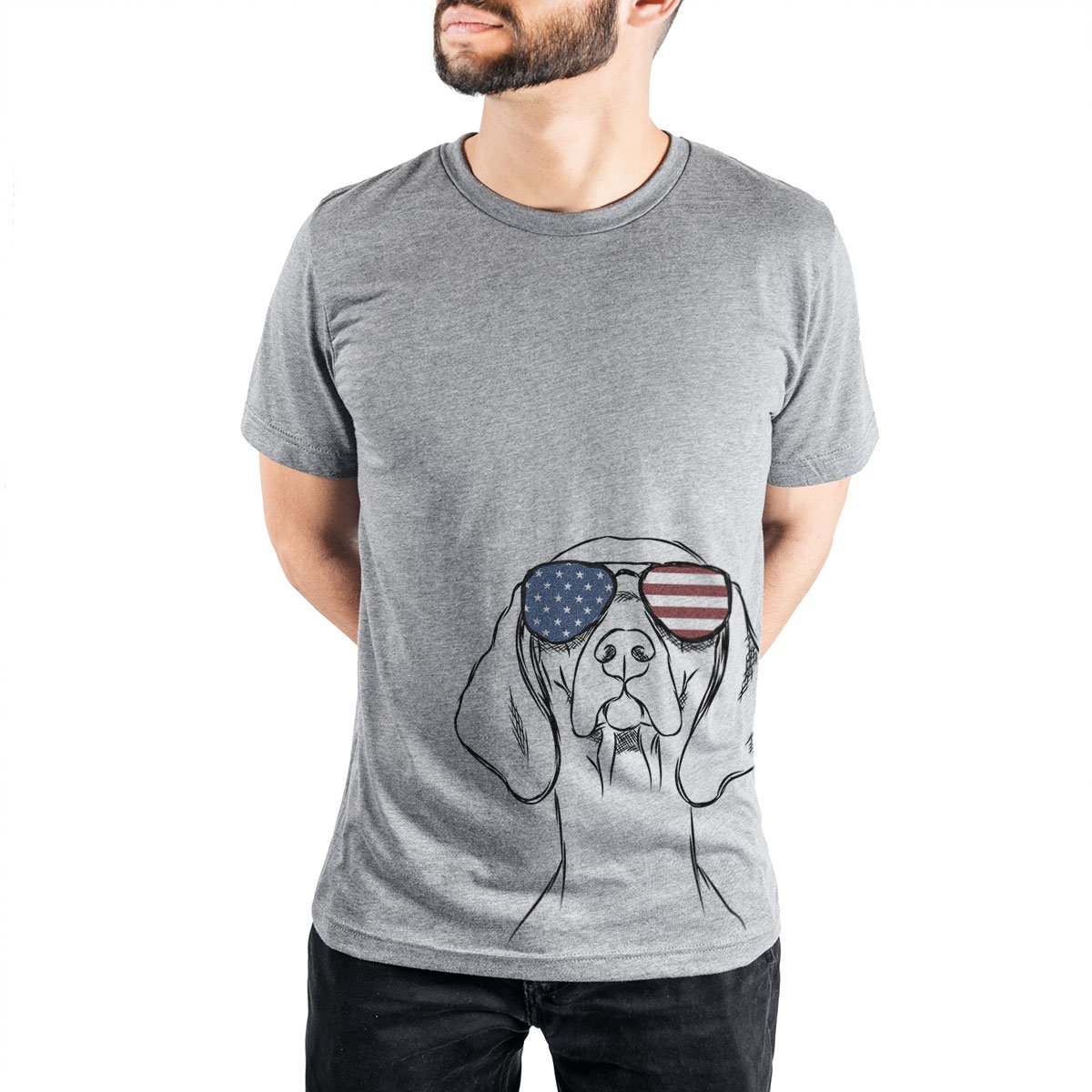 Patriotic vizsla tshirt