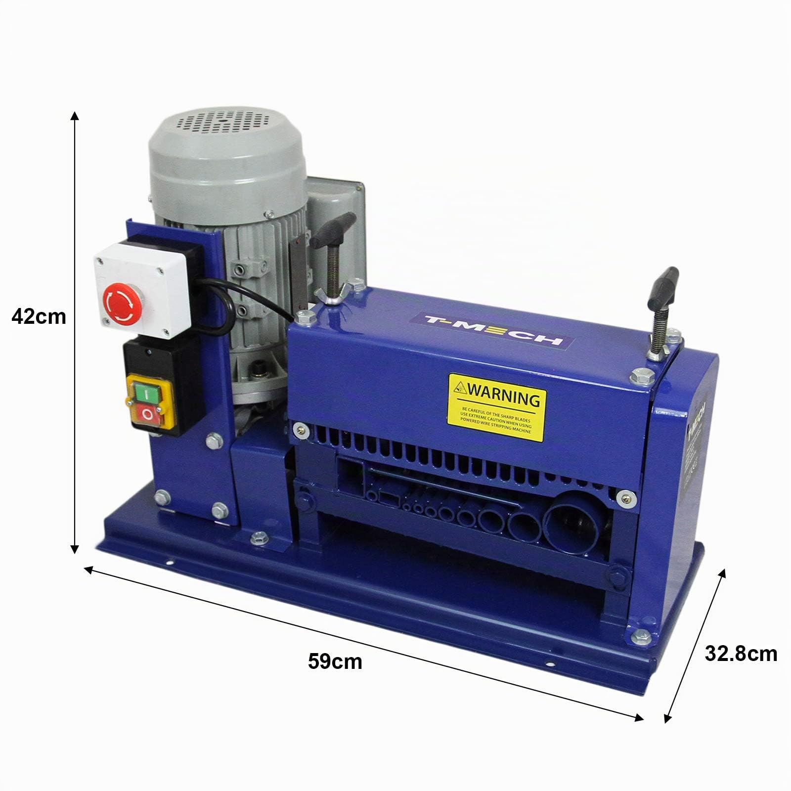 T-Mech Machine à Dénudage Automatique de Câbles Électriques Cuivres Fils - Récupération de Fils Isolés de 1,5 mm à 38 mm