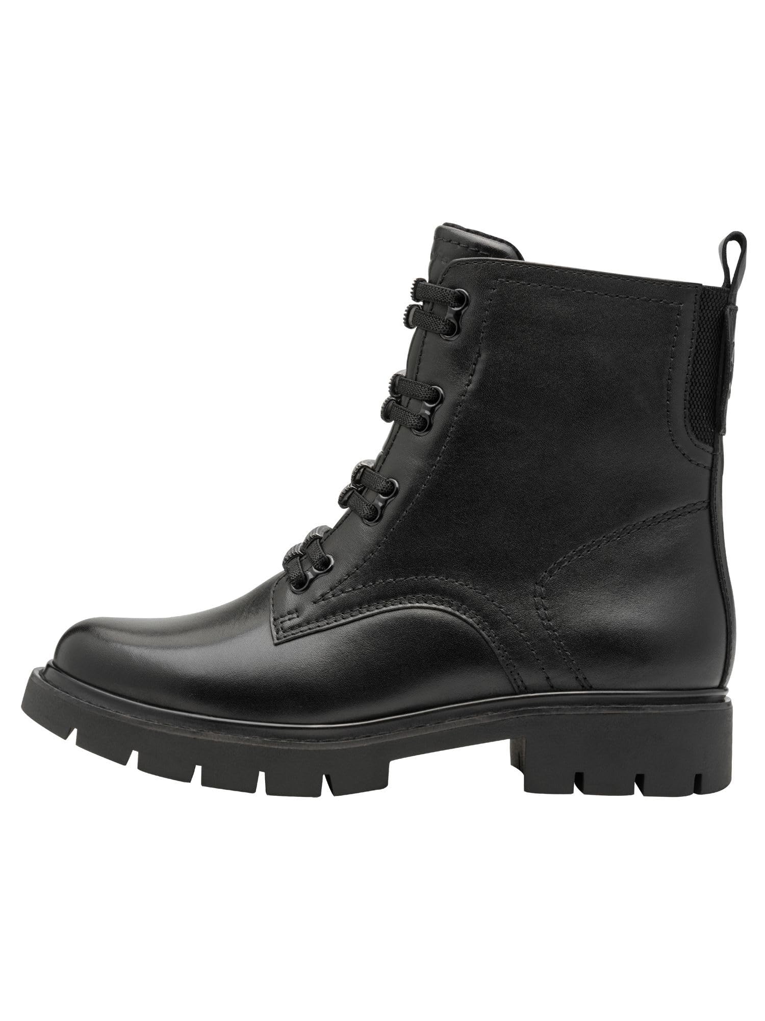 Tamaris Botas Planas de Media Longitud para Mujer, Color Negro, Talla 38 EU, Negro, 38 EU
