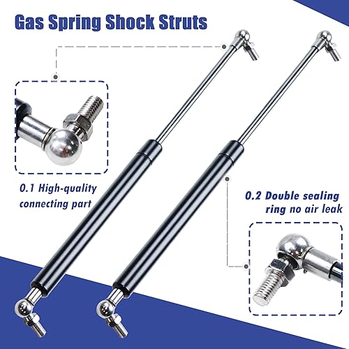 Miniatura 4 de 13 "100 lbs445N gas Spring Shock Struts Material de la tubería de acero de alta precisión La carga es más grande, el interruptor de choque del
