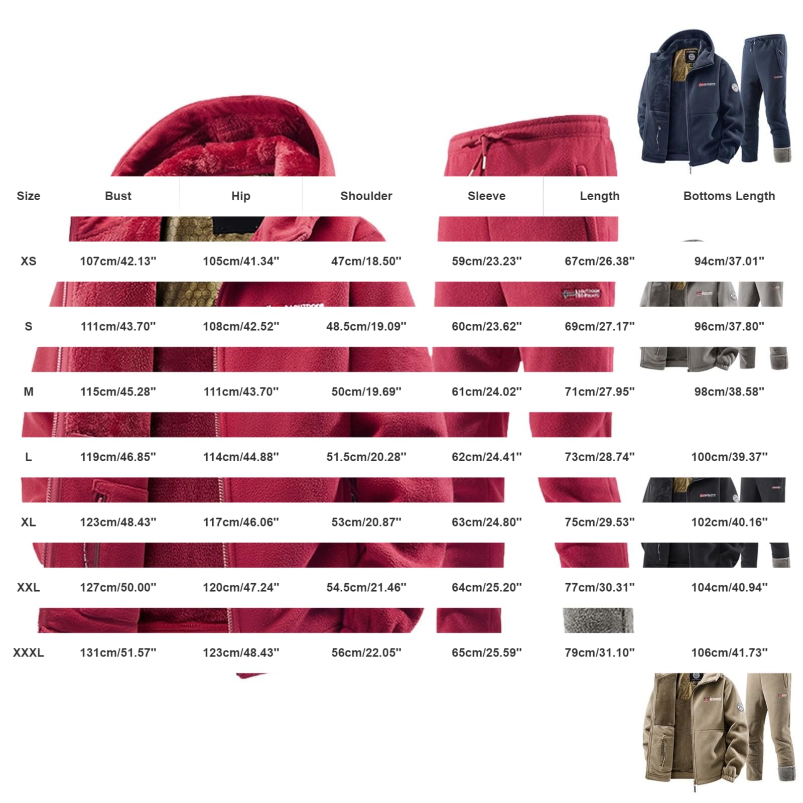 Sportanzug Herren Jogging Männer Suit Oversize Jogginganzüge Fitness Kostüm