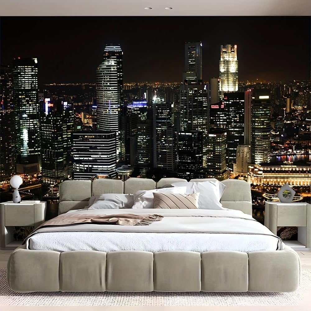 FENDROM X-Large City Night Punk Cityspace Tapestry Night Street Architecture Wall Decor City Skyline Wall Hanging Decorations Tapestry for Home Living Room Gaming Room Dorm