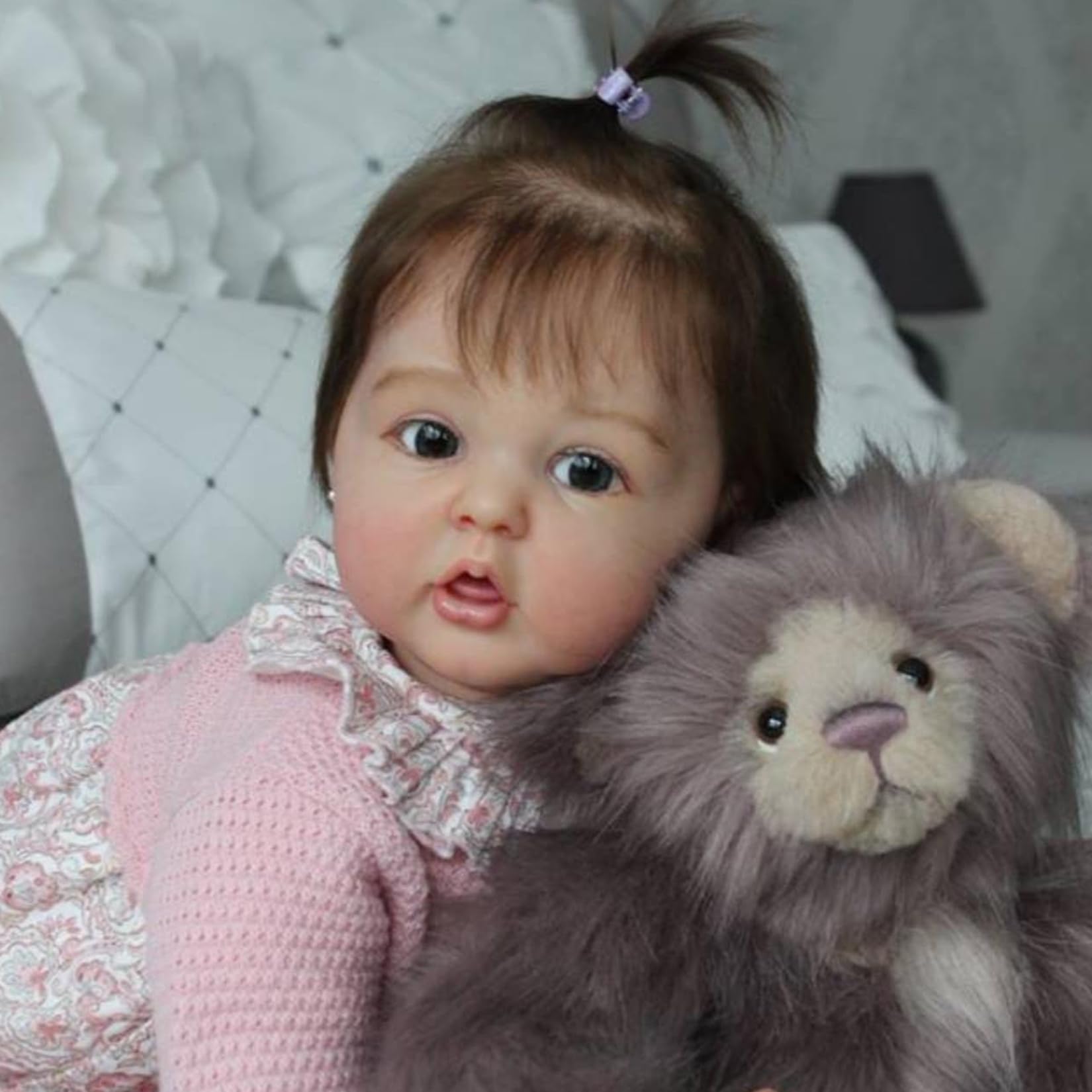 Bambino Bambole Reborn 22 Pollici 55CM Realistica Neonata Bambola Realistica Baby Doll Corpo Morbido Tutta In Silicone Bambole Reincarnate Reale Aprire Gli Occhi