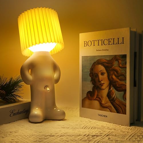 Miniatura 7 de Lámpara de mesa Shy Boy, lámpara de noche con interruptor de encendidoapagado, luz nocturna especial divertida con forma de hombre, regalo para