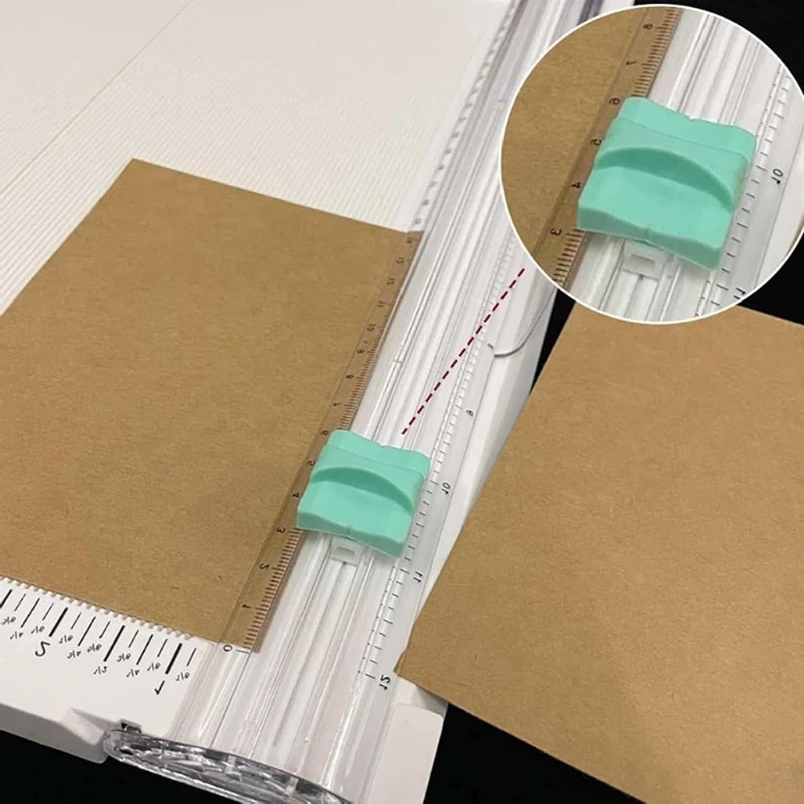 Tablica do punktacji papieru A4 i obcinacz do przycinania, plastikowe narzędzie do składania kart i rzemiosła papierowego, idealna do kopert i materiałów do scrapbookingu