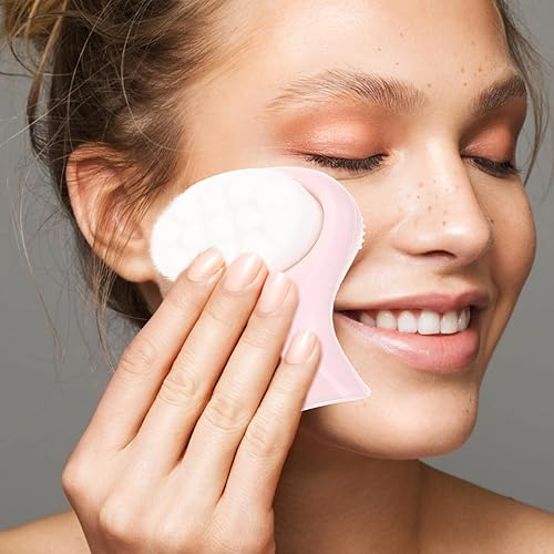 Miniatura 3 de Herramienta de limpieza facial manual de doble cara cepillo facial de silicona suave cepillo facial