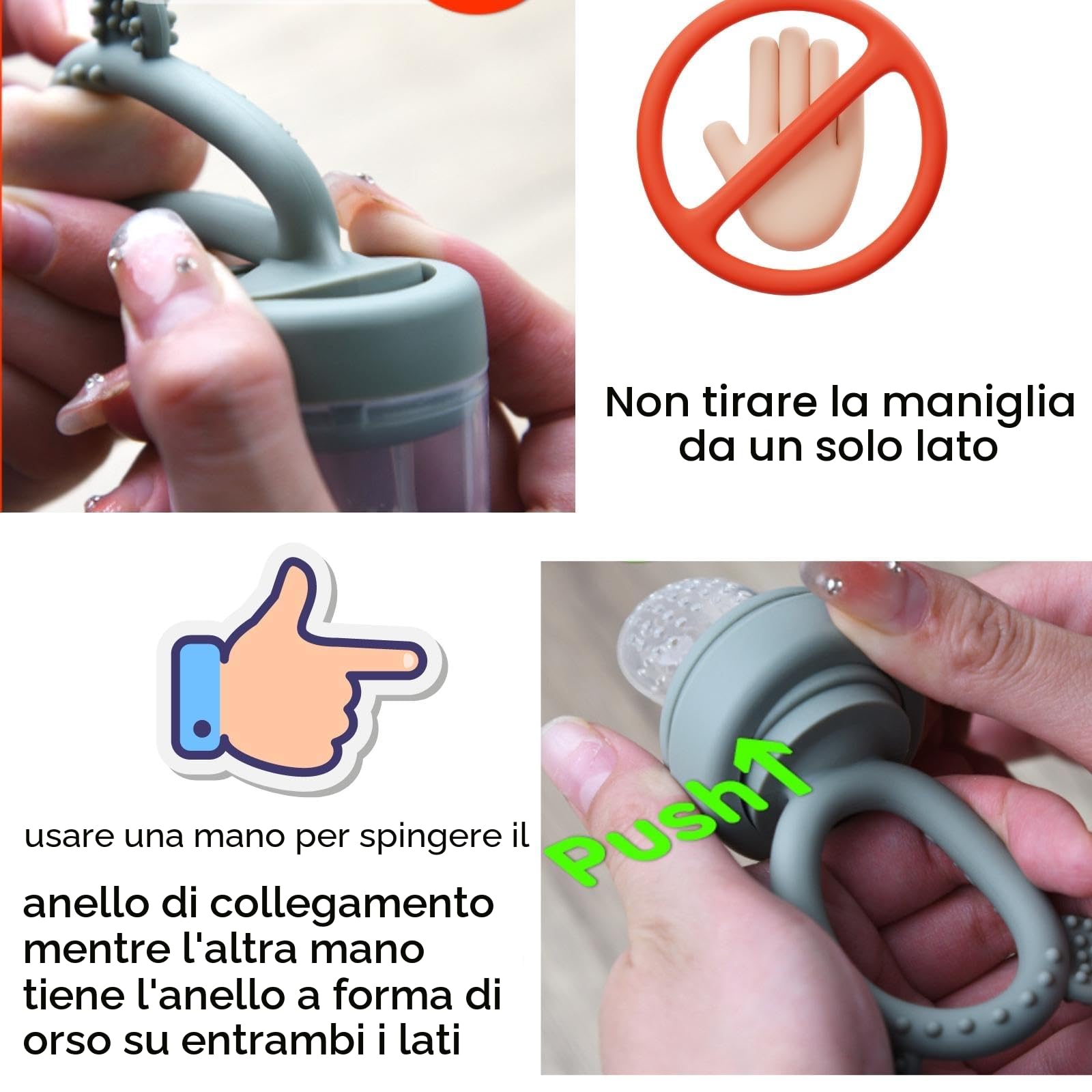 Ciuccio Mam Frutta 4M+ Stampo per Ghiaccioli al Latte Materno Silicone Morbido Senza BPA