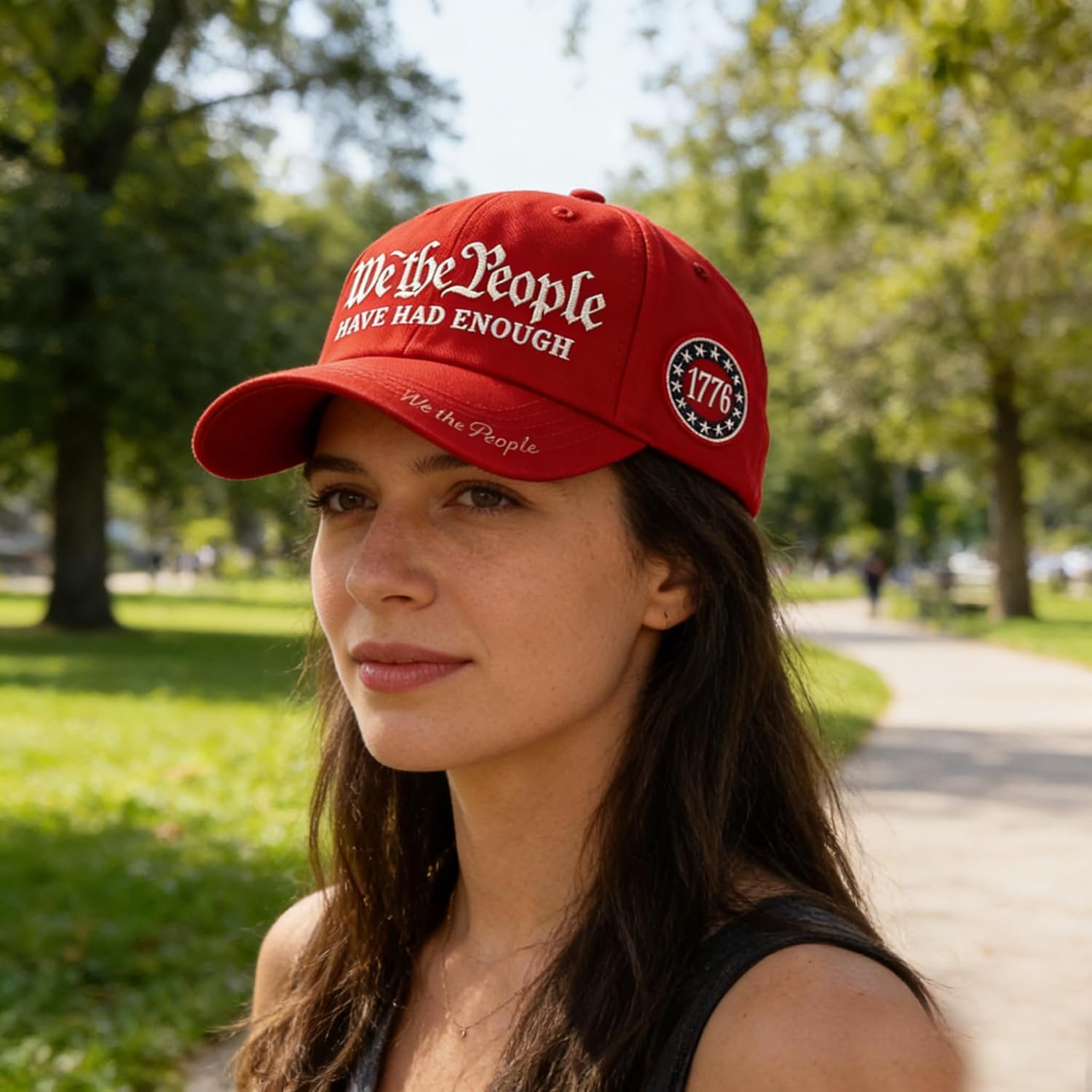 We The People Have Had Enough Hat, Retro 250th Anniversary USA Baseball Cap, Adjustable Embroidered for Men Women - Image 5
