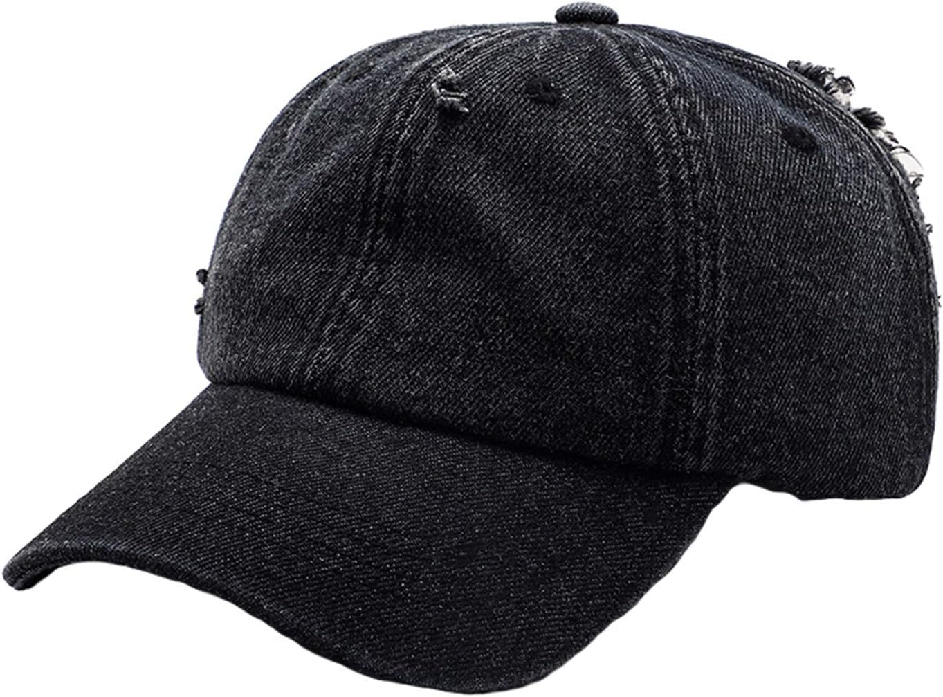 Distressed Washed Baseball Cap Vintage Denim Cotton Dad Hat Unisex Adjustable Polo Trucker Low Profile Dad Hat