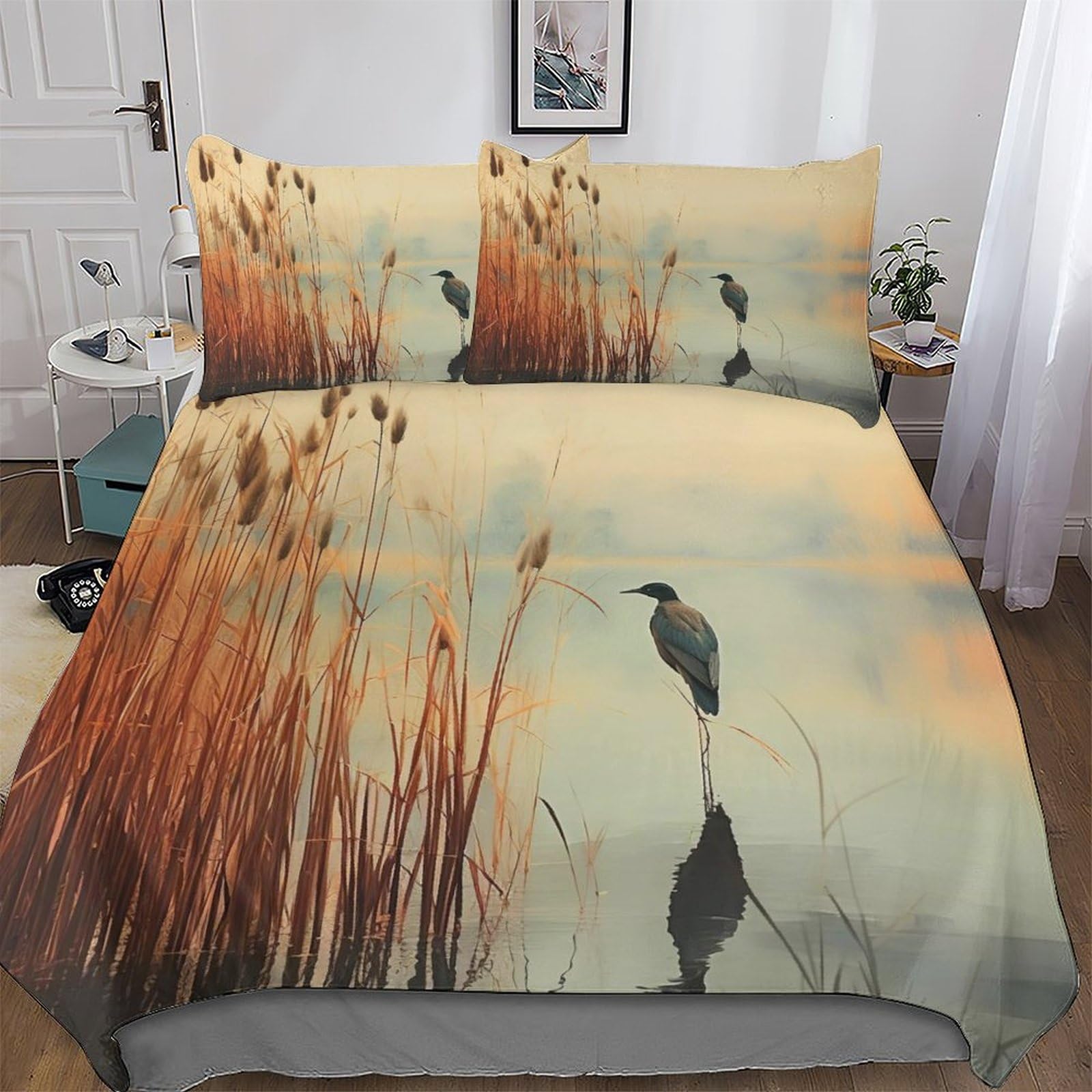 Parure de lit crâne 220x240 douce microfibre avec taie d'oreiller King