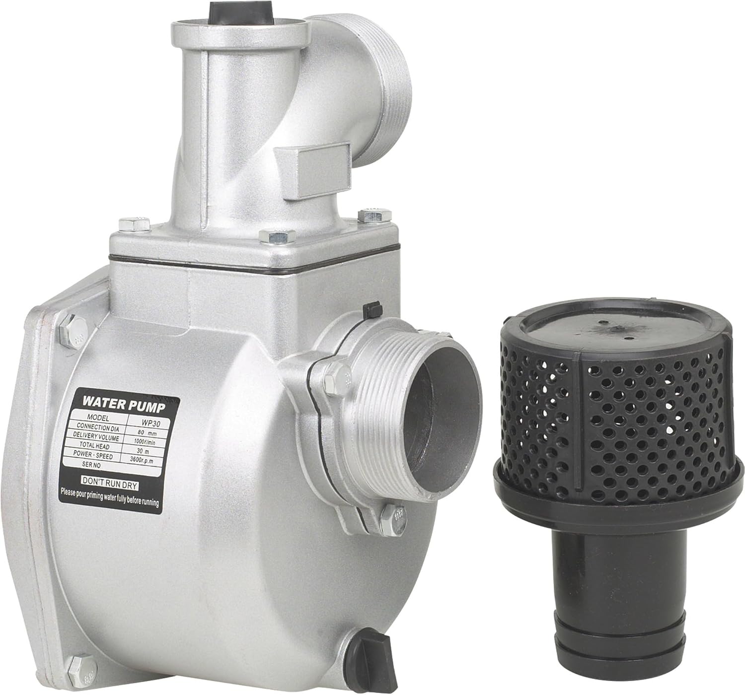 Semi-Trash Water Pump ONLY - for Straight Keyed Shafts, 3in. Ports, 14,265 GPH
