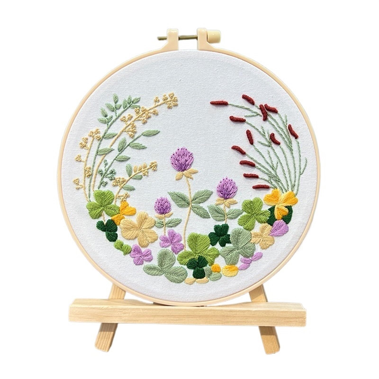 LKLNKVL embroidery, Embroidery Kit， Mbroidery Kit For Beginners Adults, Beginner(Color 07,Without hoop)
