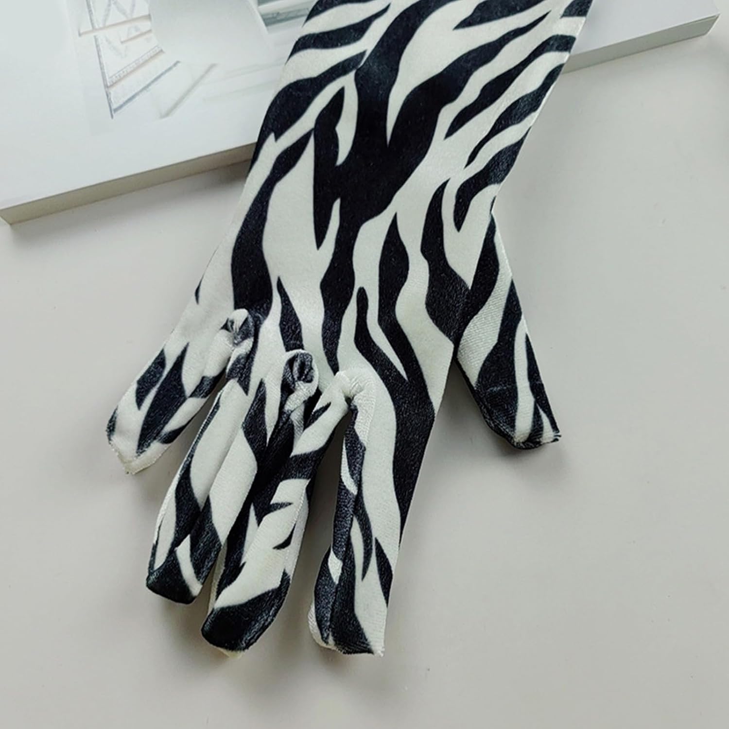 Evening Dress Gloves for Women Lady Full Finger Proms 1920s Elegant Occasion Gloves