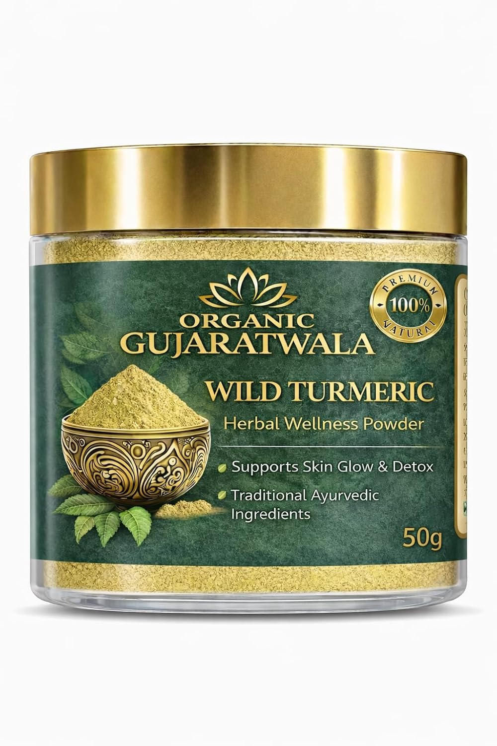 Organic Gujaratwala Wild Turmeric Herbal Wellness Powder, Face Pack for Skin Glow, Dark Spots, Acne Control, 50g - Review, Price and Buying Guide