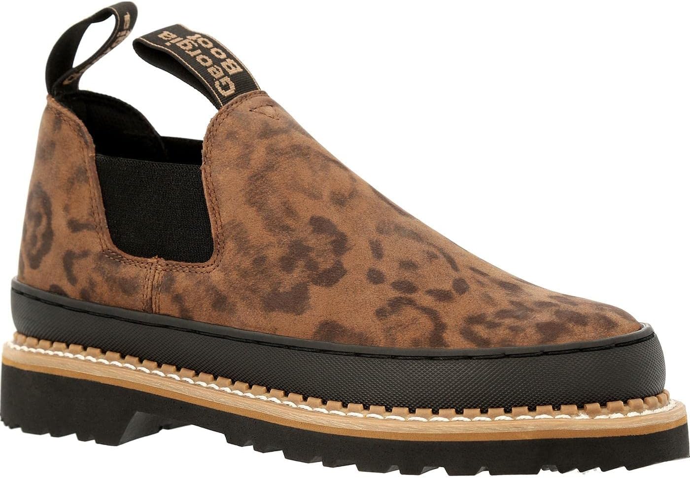 Georgia Boot Women's Romeo Industrial Shoe, Dark Brown and Black, 6.5