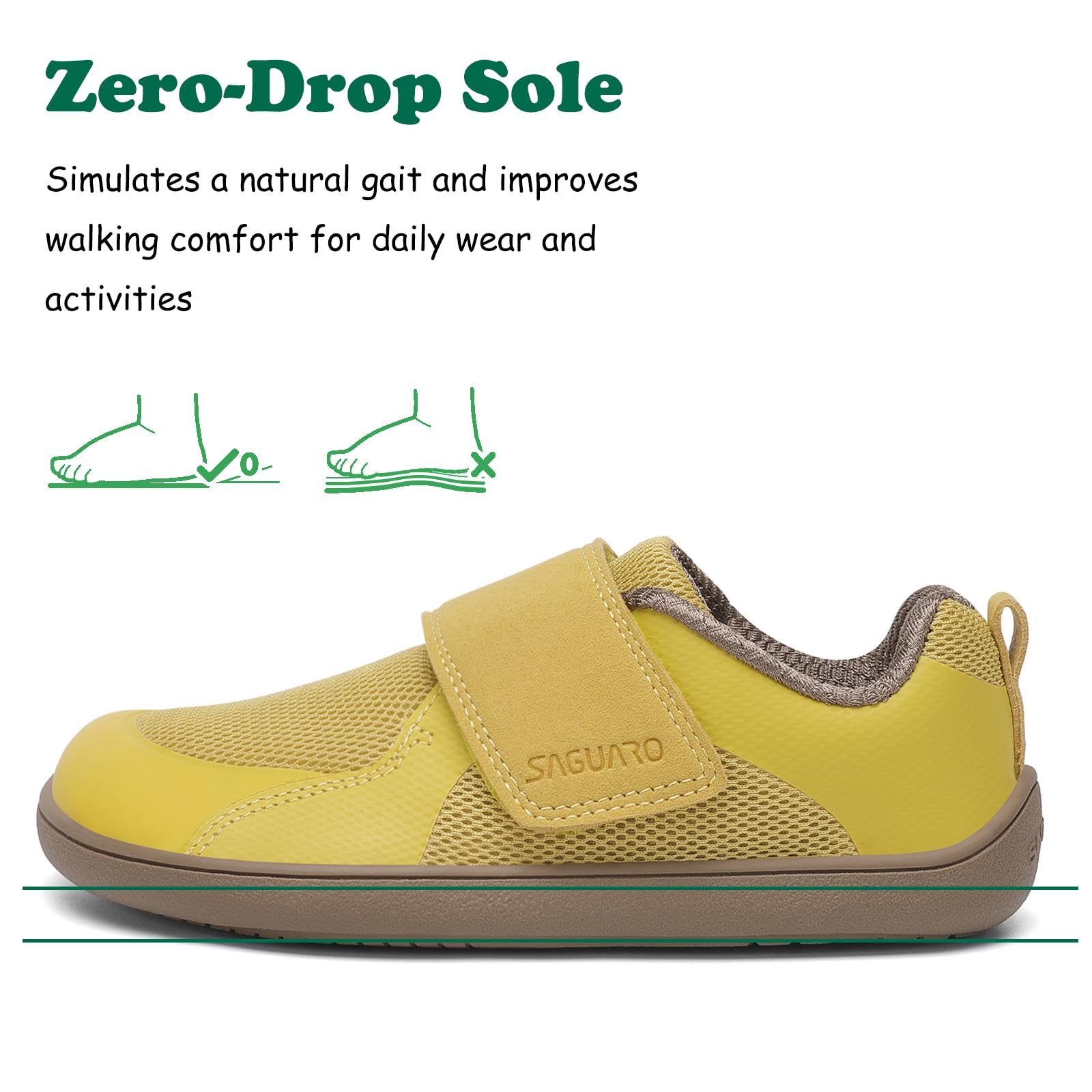SAGUARO Barefoot Sneakers Shoes Minimaliste Scarpe Bambini per Ragazzi e Ragazze con Wide Toe Box Gr.26-36