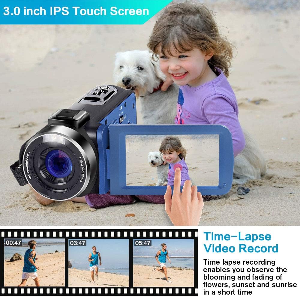 Hottest Sales Video Camera, Zohulu 4K Camcorder WiFi Ultra HD 48MP YouTube Camera for Vlogging, 3.0'' IPS Screen 18X Digital Zoom Video Camera with Microphone, 2 in 1 Charger, 2 Batteries (SD Card not Included) One-Day Sale: Up to 60% Off Video Camera, Zohulu 4K Camcorder WiFi Ultra HD 48MP YouTube Camera for Vlogging, 3.0'' IPS Screen 18X Digital Zoom Video Camera with Microphone, 2 in 1 Charger, 2 Batteries (SD Card not Included)