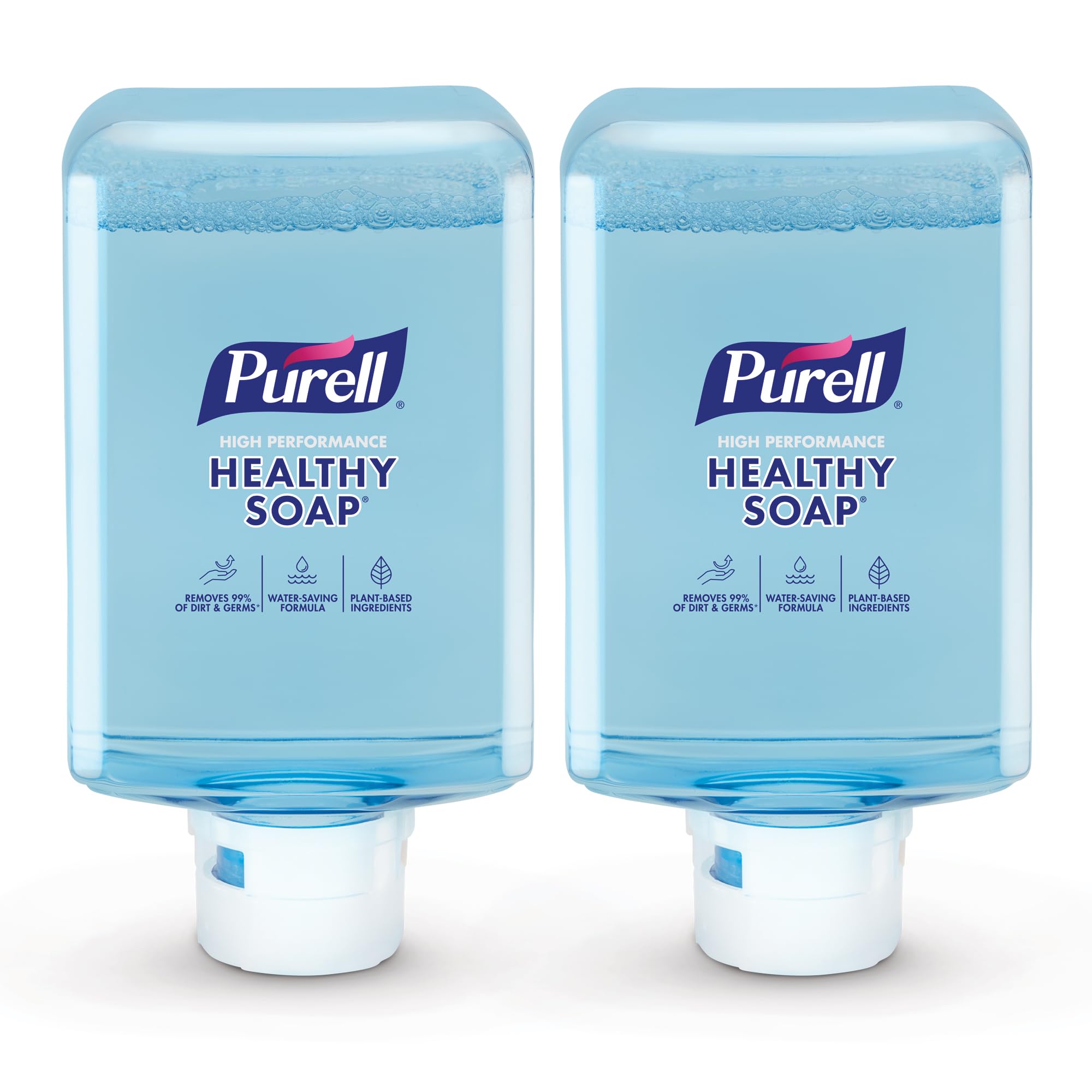 purell healthy soap with clean release technology foam, light fragrance, 1200 ml refill for purell es10 automatic soap dispenser (pack of 2) - 8371-02