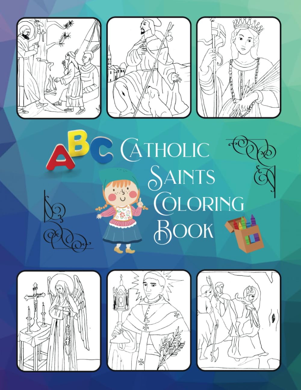 ABC Catholic Saints Coloring Book