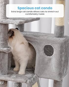 Amazon.com : Hey-brother Cat Tree, 53 inch Cat Tower for
