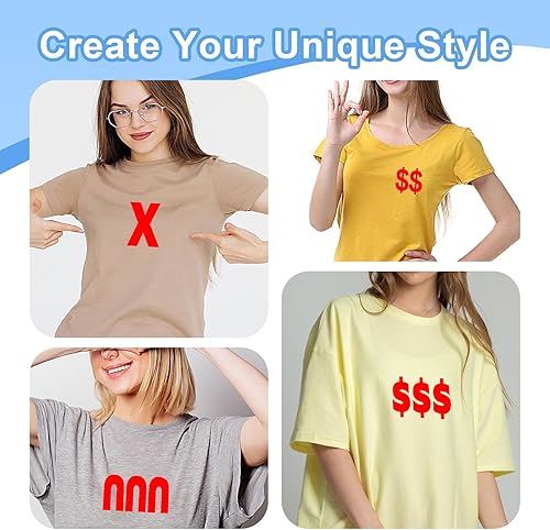 Miniatura 2 de 6 hojas de letras termo-adhesivas para ropa, letras de vinilo para planchar de gran tamaño de 2 pulgadas con letras de transferencia de calor de la