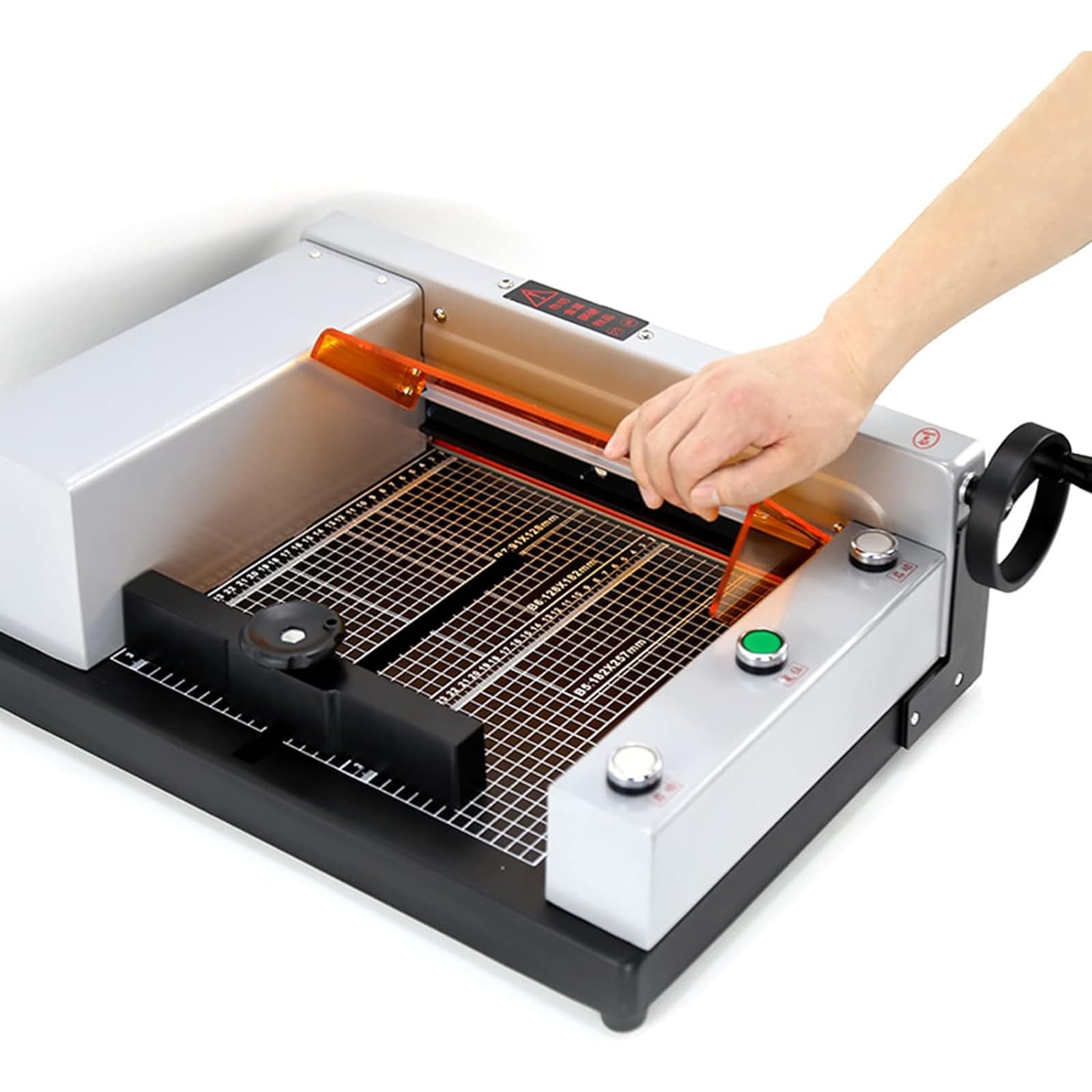Taglierina elettrica con lama a ghigliottina per cartoncino in pelle, taglierina automatica per ufficio, casa, scuola