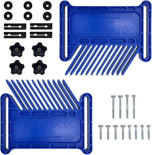Featherboard Woodworking Tools, Safety Device Stackable Featherboard for Table Saws, Router Tables & Band Saw with Miter Slots, Miter Track, T-Slots, T-Track(2 Pcs)