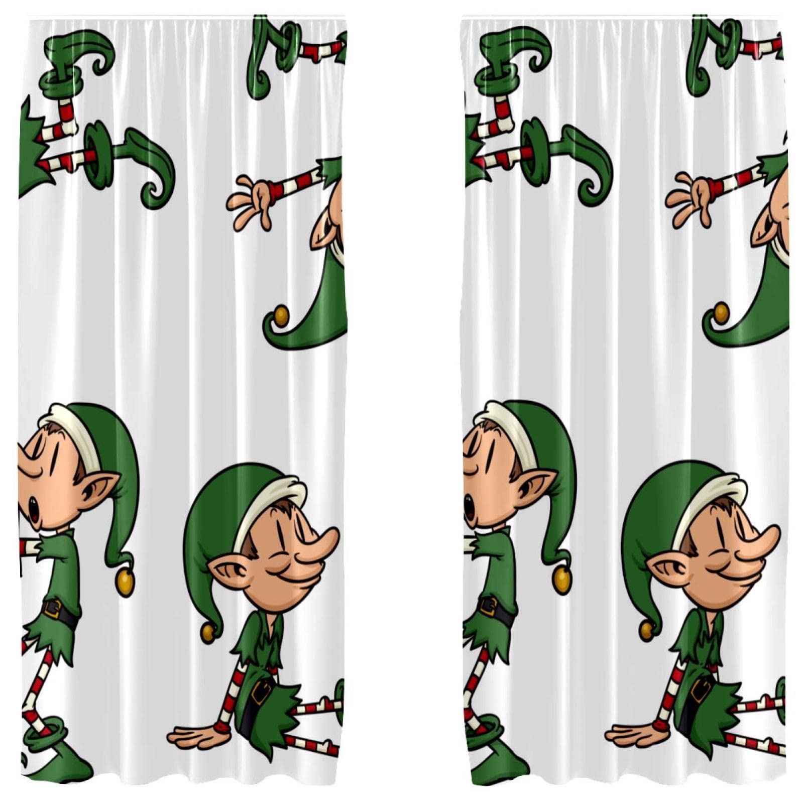 Rideau de fenêtre de Noël grand format pour décorer facilement sa maison