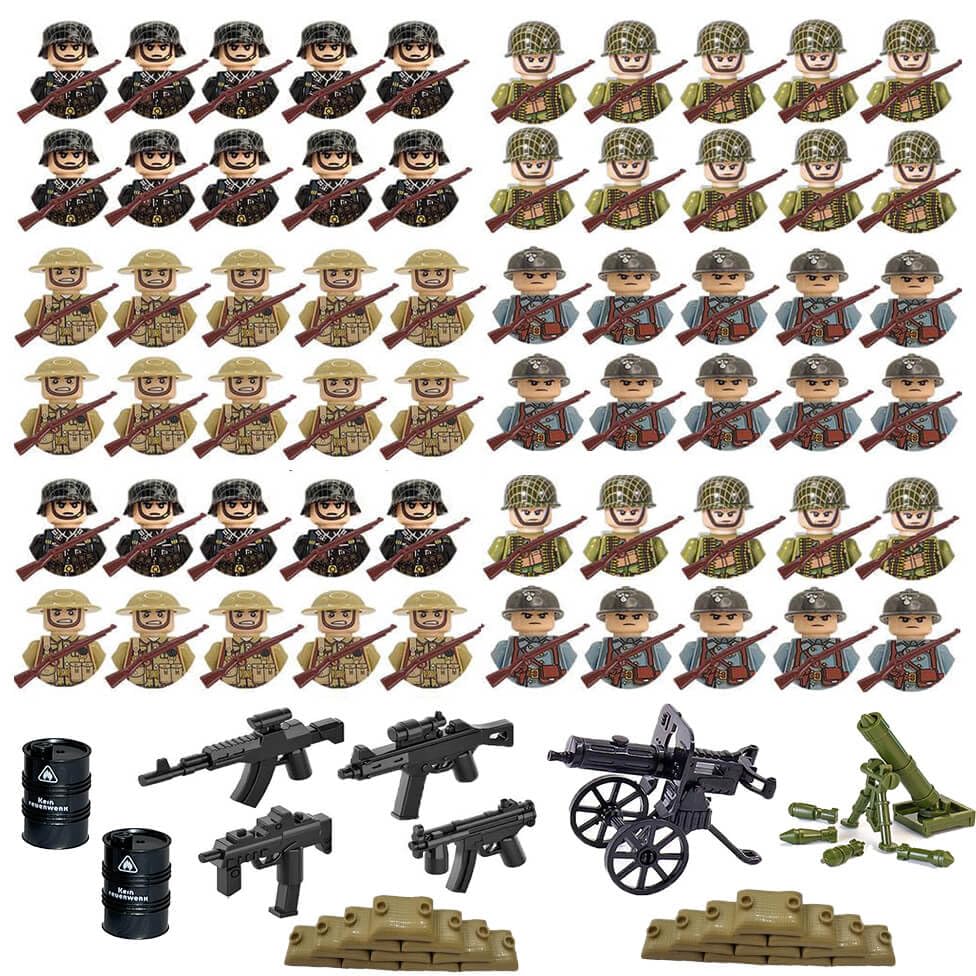 Amazon.com: WW2 Army Men Action Figures Sets, World War 2