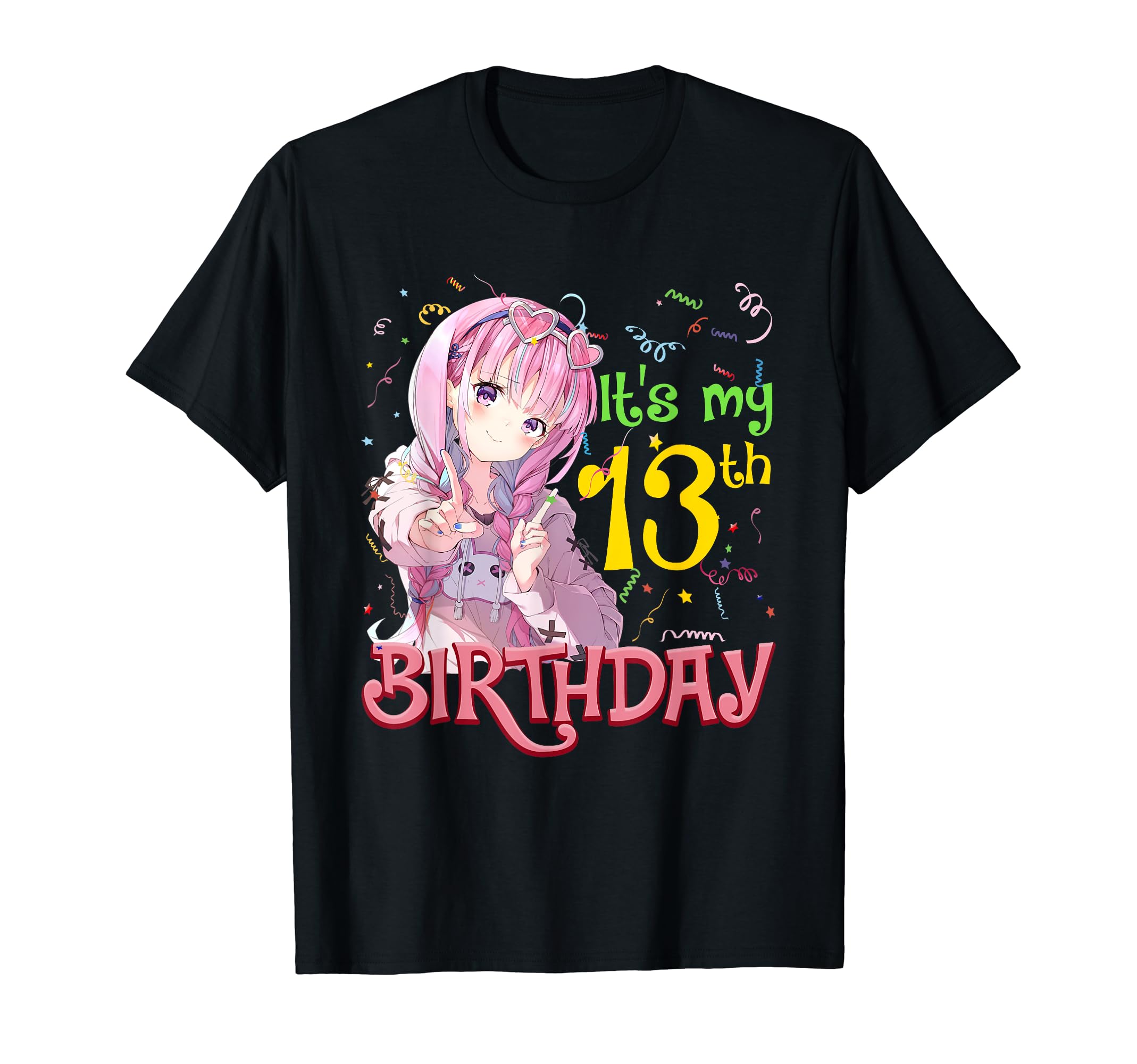 BORN IN 1993It's My 13th Birthday 13 Year Old Japanese Kawaii Anime Gift T-Shirt