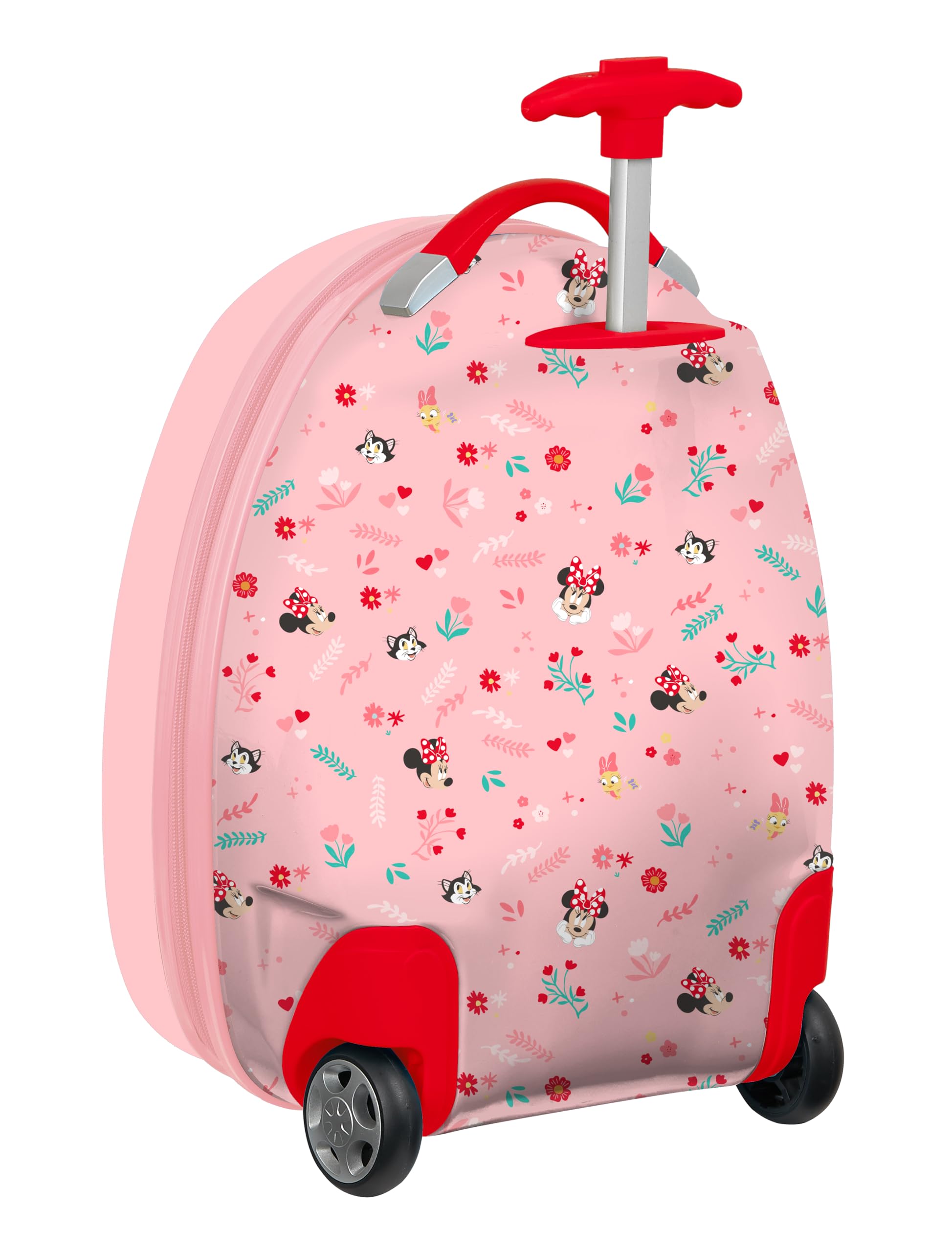safta MINNIE MOUSE NAIVE - Trolley da cabina 16 pollici, valigia con ruote, lucchetto di sicurezza, valigia leggera, 28 x 23 x 43 cm, rosa chiaro, M, Casual