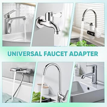 10 Pcs Faucet Adapter Kit, Faucet Adaptor for Kitchen Bathroom Sink Water | M16 to M22, M18 to M22, M20 to M22, M22 to M22, M24 to M22 Male Thread, Tap Adapter for Kitchen Sink Tap Aerator Connector
