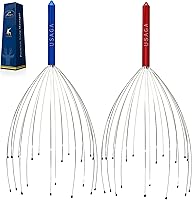 Vista 10 de USAGA Masajeador de Cabeza para Cuero Cabelludo de 20 Dedos Rascador de Cabeza, Rellenos para Calcetines Regalo para Relajación del Cuero Cabelludo