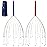 USAGA Head Massager Scalp Massager 20 Fingers Head Scratcher, Stocking Stuffers Gift for Scalp Body Relaxing (Red & Blue)
