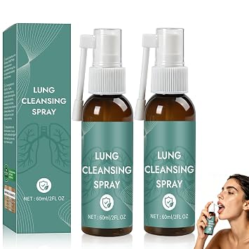 2Pcs Lung Cleansing Spray,Natural Herbal Lung Cleaning Spray60ml