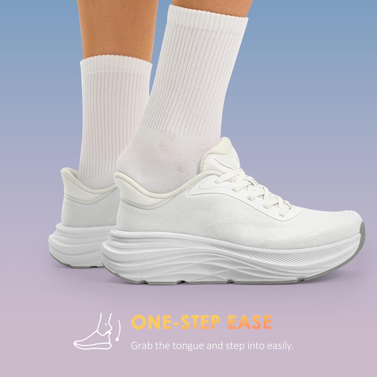 Vilanva Women's Walking Shoes Cushion Running Tennis Shoes Non-Slip Comfortable Workout Gym Sports Athletic Fashion Sneakers - Image 4