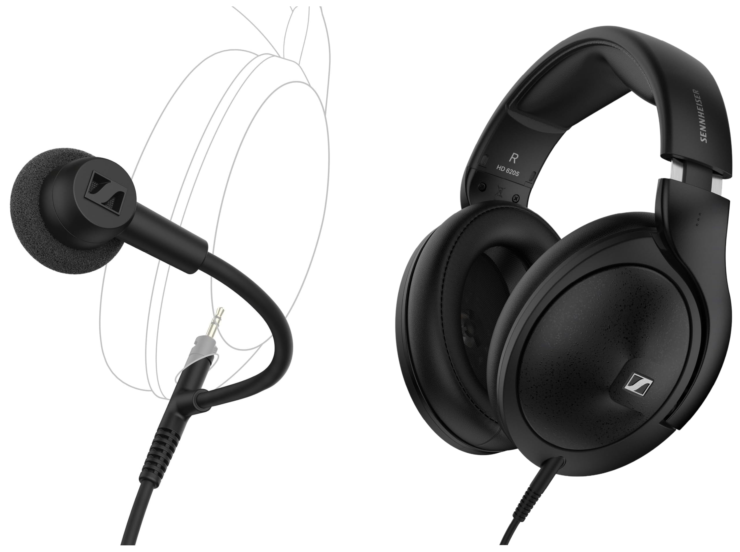 Sennheiser Headphone Bundle HD 620S Headphones, Wired, Over-Ear, Copper Edition HD 500 BAM, Plug-in Boom Arm Microphone for Gaming and Calls-image-11