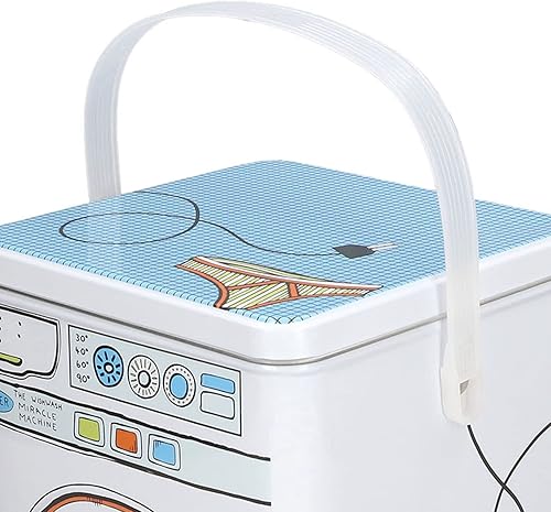 Miniatura 9 de Lavadora de gran capacidad para modelado de detergente en polvo con ventana de perspectiva, caja de almacenamiento multifuncional para aperitivos,