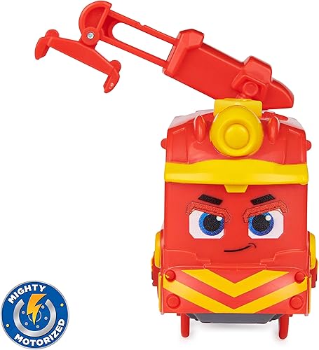 Miniatura 7 de Mighty Express Tren motorizado con vagón de carga, locomotora a pilas con vagón en varios diseños, no es posible preselección, 1 tren incluido, a