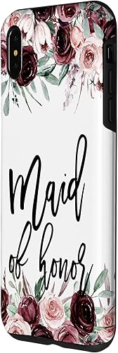 Miniatura 2 de Funda para iPhone XS Max con diseño floral para dama de honor