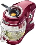 Kenmore Elite Ovation 5 Qt Stand Mixer, 500 Watt 10-Speed Motor, Revolutionary Pour-In Top, Tilt Head, Beater, Whisk, Dough Hook, Planetary Mixing, 360-Degree Splash Guard, Glass Bowl with Lid, Red