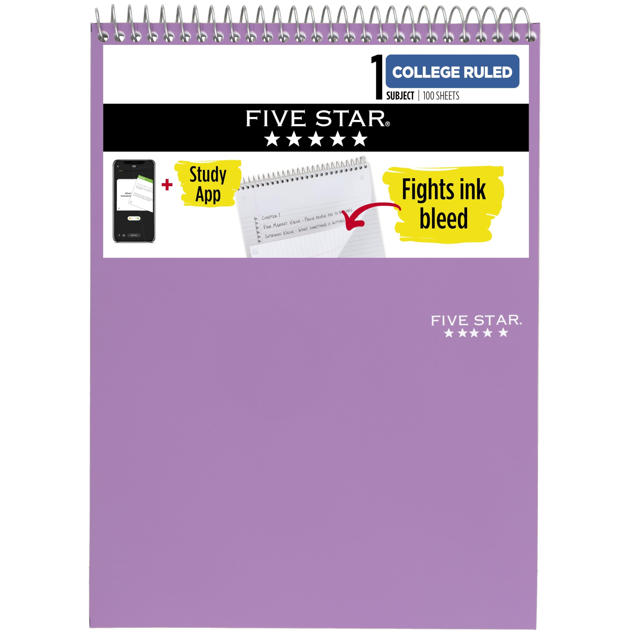 インディーr&b　D Note Amazon.com : Five Star 06190 Wirebound Quadrille Notebook