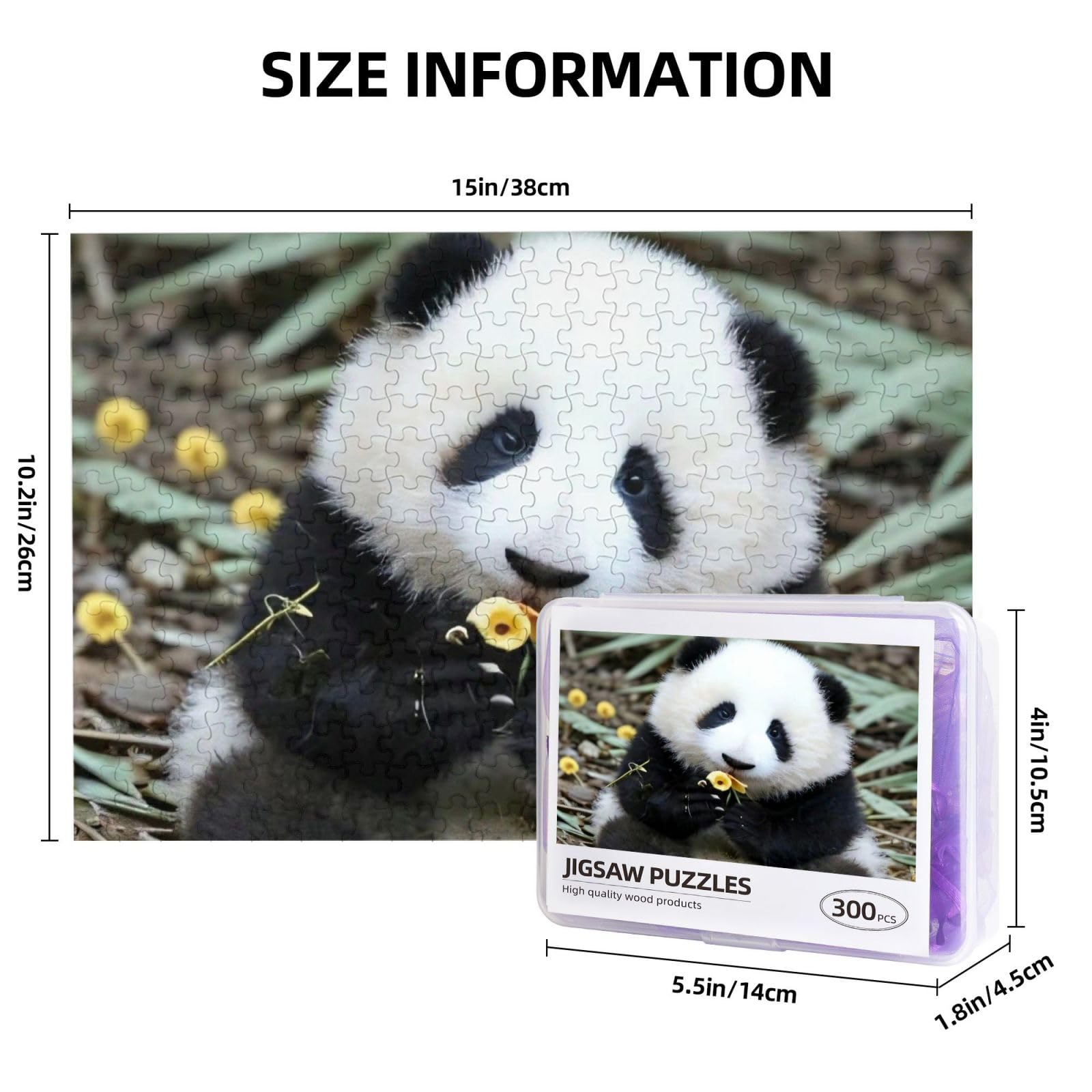 Amazon.co.jp: パンダ 和花 ジグソーパズル 300ピースパズル 収納