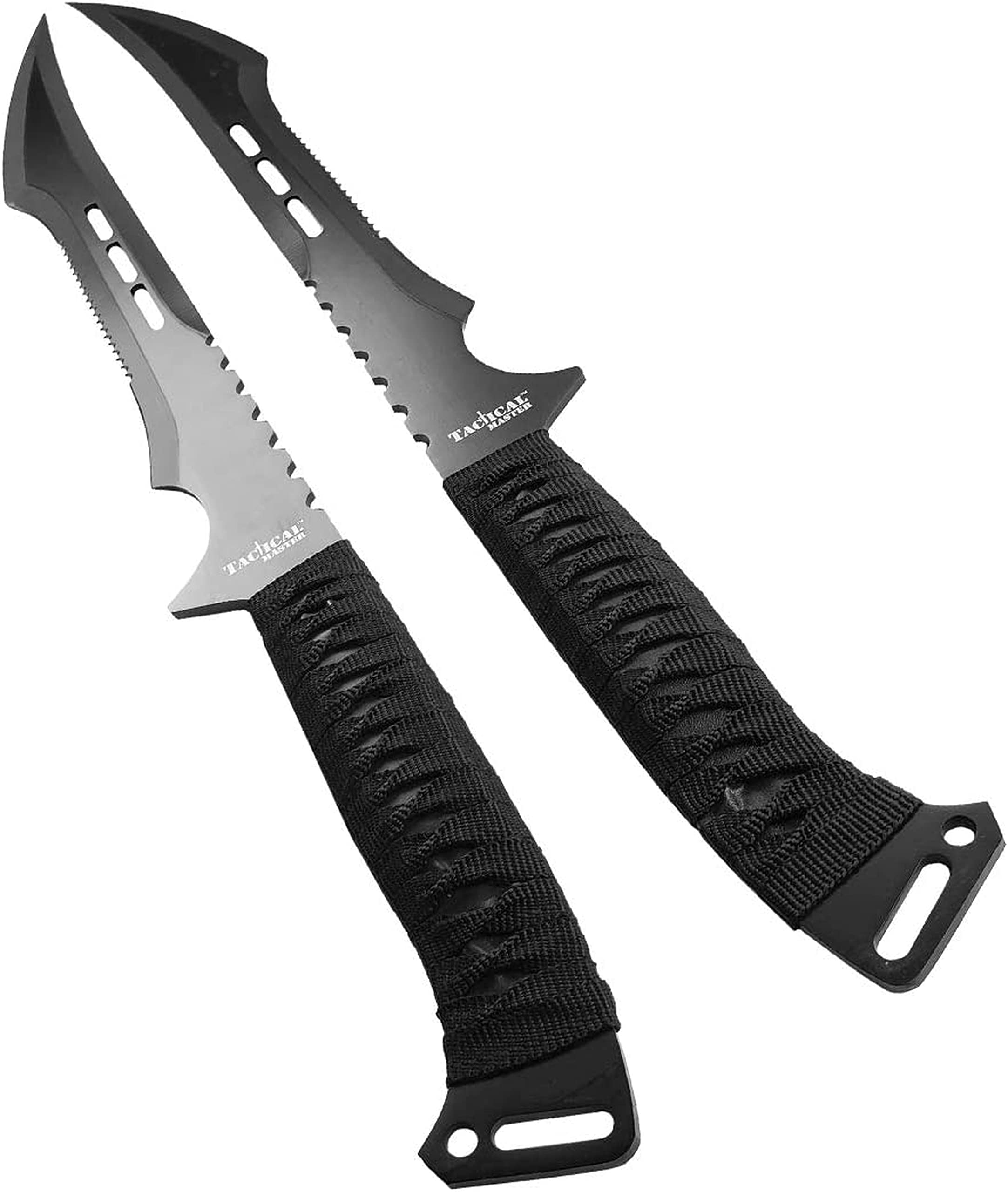 Zwei Macheten scharf echt EIN Satz 2 Katana Ninja Schwert scharf echt zum Training Metall Stahl 2 Schwerter in einem Samurai Nur für Erwachsene 68 cm - 18 Jahre erforderlich 103